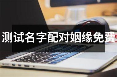 测试名字配对姻缘免费