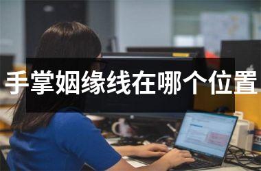 <h3>手掌姻缘线在哪个位置