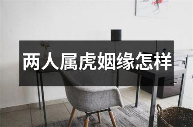 <h3>两人属虎姻缘怎样