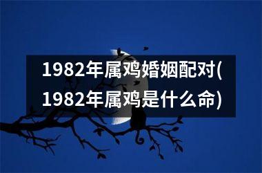<h3>1982年属鸡婚姻配对(1982年属鸡是什么命)