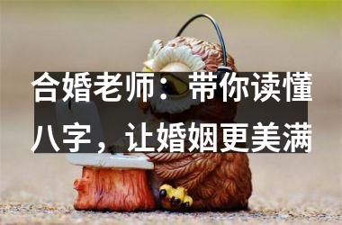 <h3>合婚老师：带你读懂八字，让婚姻更美满