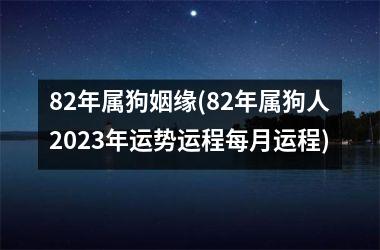 <h3>82年属狗姻缘(82年属狗人2025年运势运程每月运程)