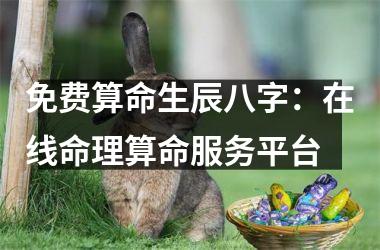 <h3>免费算命生辰八字：在线命理算命服务平台
