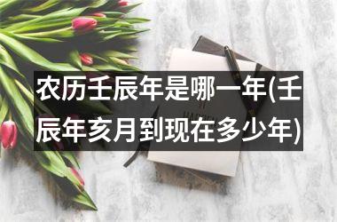 <h3>农历壬辰年是哪一年(壬辰年亥月到现在多少年)