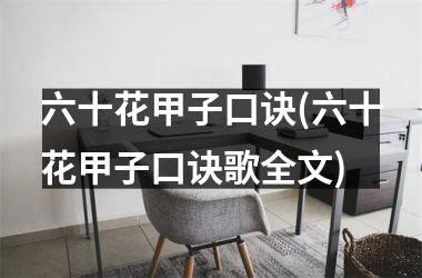 六十花甲子口诀(六十花甲子口诀歌全文)
