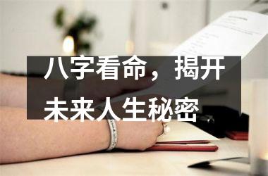 八字看命，揭开未来人生秘密