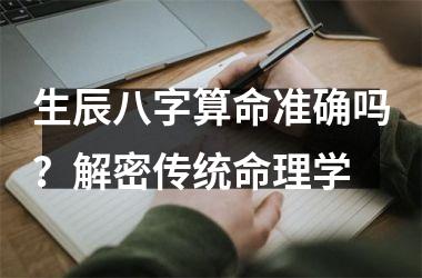 <h3>生辰八字算命准确吗？解密传统命理学