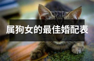 <h3>属狗女的佳婚配表