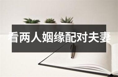 <h3>看两人姻缘配对夫妻