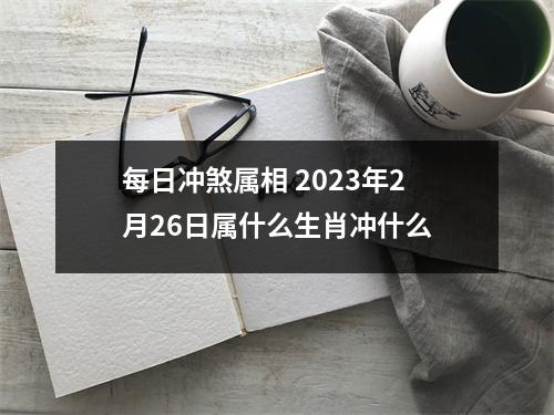 每日冲煞属相2023年2月26日属什么生肖冲什么