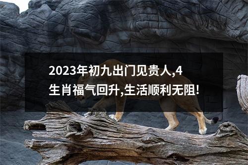 2023年初九出门见贵人,4生肖福气回升,生活顺利无阻!