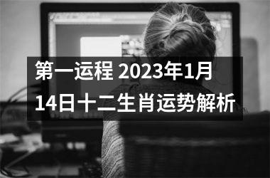 第一运程 2025年1月14日十二生肖运势解析