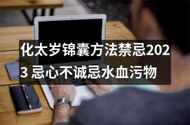 化太岁锦囊方法禁忌2025 忌心不诚忌水血污物