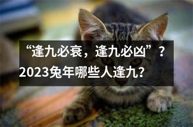 “逢九必衰，逢九必凶”？ 2023兔年哪些人逢九？