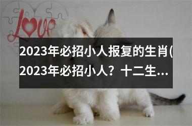 2023年必招小人报复的生肖(2023年必招小人？十二生肖中谁会更倒霉呢？)