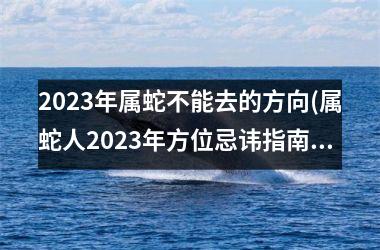 2023年属蛇不能去的方向(属蛇人2023年方位忌讳指南。)