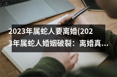 2023年属蛇人要离婚(2023年属蛇人婚姻破裂：离婚真相揭秘！)