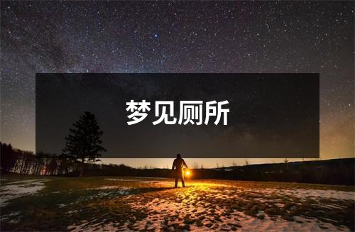 <h3>梦见厕所