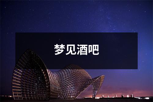 <h3>梦见酒吧
