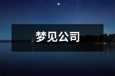 <h3>梦见公司