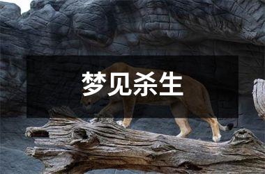 <h3>梦见杀生