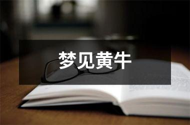 梦见黄牛