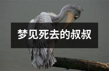<h3>梦见死去的叔叔