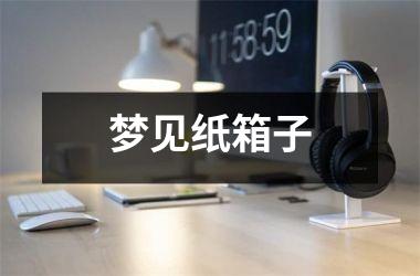 <h3>梦见纸箱子