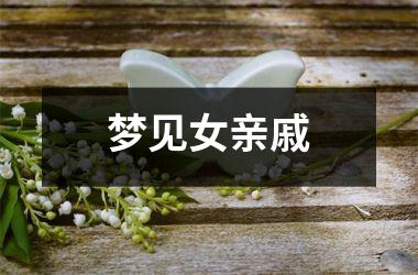 <h3>梦见女亲戚