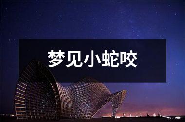 <h3>梦见小蛇咬
