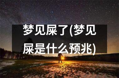 <h3>梦见屎了(梦见屎是什么预兆)