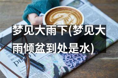 <h3>梦见大雨下(梦见大雨倾盆到处是水)
