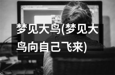 梦见大鸟(梦见大鸟向自己飞来)