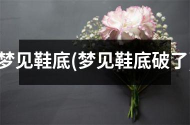 <h3>梦见鞋底(梦见鞋底破了)