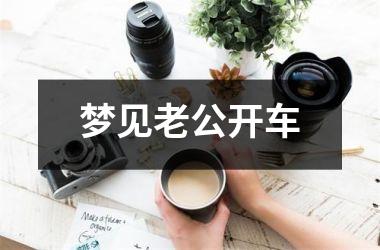 <h3>梦见老公开车