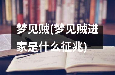 <h3>梦见贼(梦见贼进家是什么征兆)