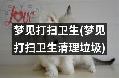 <h3>梦见打扫卫生(梦见打扫卫生清理垃圾)