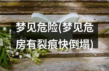 梦见危险(梦见危房有裂痕快倒塌)