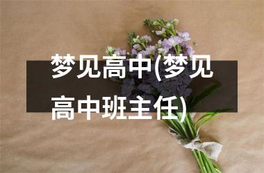 <h3>梦见高中(梦见高中班主任)