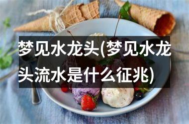 <h3>梦见水龙头(梦见水龙头流水是什么征兆)