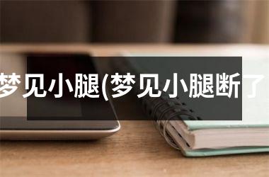 <h3>梦见小腿(梦见小腿断了)