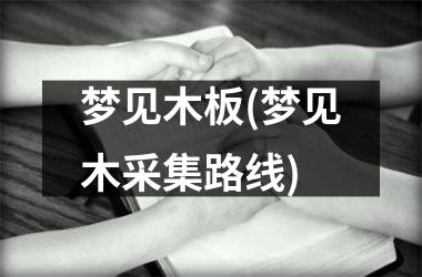 <h3>梦见木板(梦见木采集路线)