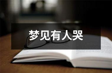 <h3>梦见有人哭