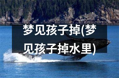 <h3>梦见孩子掉(梦见孩子掉水里)