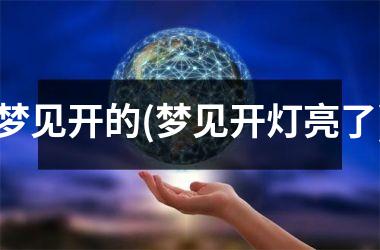 <h3>梦见开的(梦见开灯亮了)