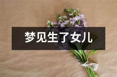 <h3>梦见生了女儿