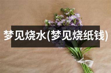 <h3>梦见烧水(梦见烧纸钱)