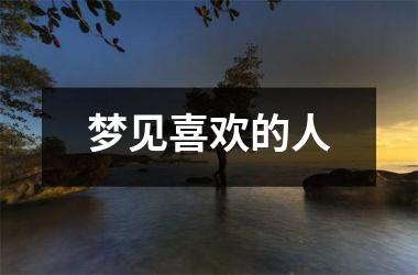 <h3>梦见喜欢的人