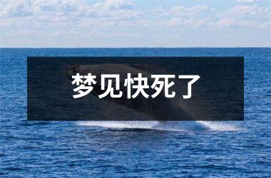 <h3>梦见快死了