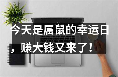 <h3>今天是属鼠的幸运日，赚大钱又来了！